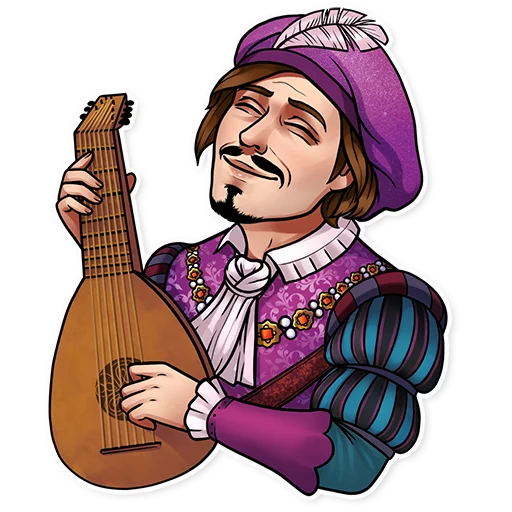 Стикер из набора Witcher для Телеграм: Статические 😌