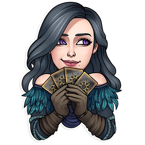 Стикер из набора Witcher для Телеграм: Статические 🌚