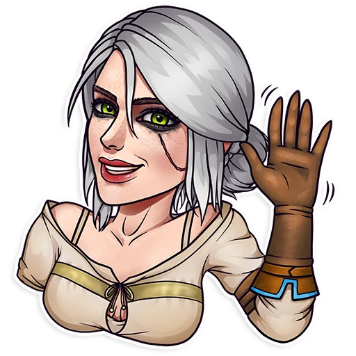 Стикер из набора Witcher для Телеграм: Статические 👋