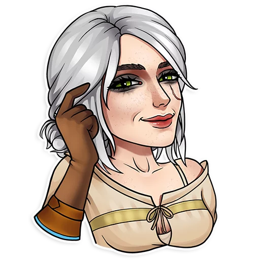 Стикер из набора Witcher для Телеграм: Статические 😏