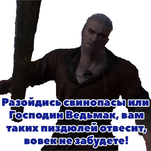 Стикер из набора Witcher для Телеграм: Статические 🗡