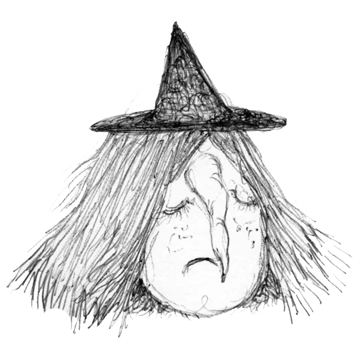 Стикер из набора WITCHLAND для Телеграм: Статические 😔