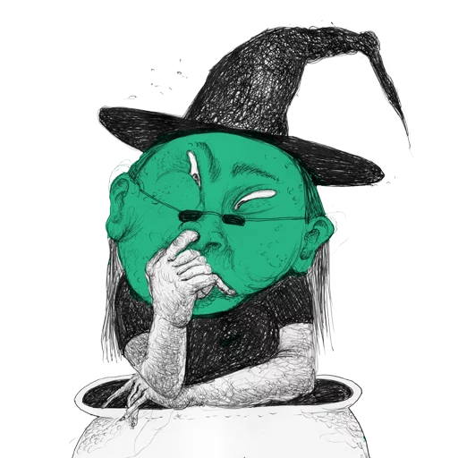 Стикер из набора WITCHLAND для Телеграм: Статические 👃