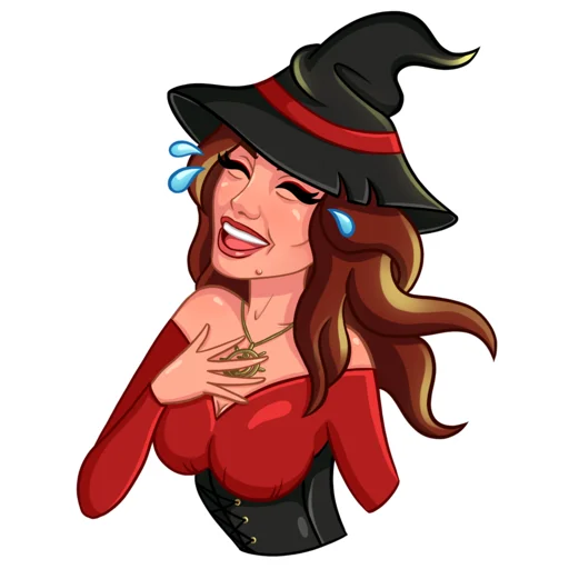Стикер из набора Witchulitta для Телеграм: Статические 🤣