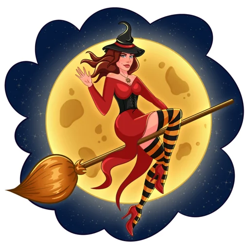 Стикер из набора Witchulitta для Телеграм: Статические 👋
