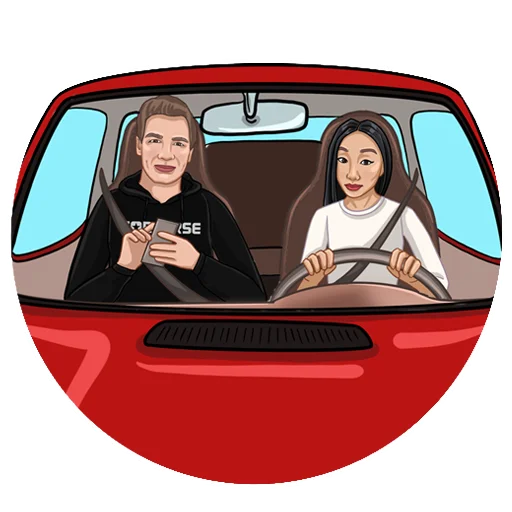 Стикер из набора With love M&M для Телеграм: Статические 🚗