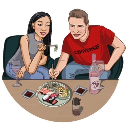 Стикер из набора With love M&M для Телеграм: Статические 🍱