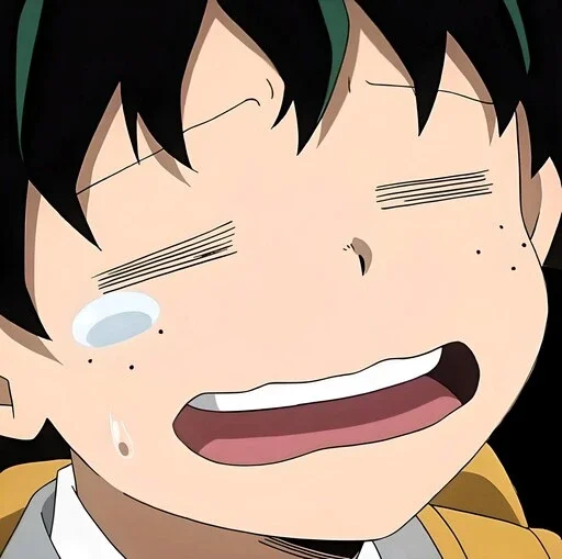 Стикер из набора Мга @anime_stickerr для Телеграм: Статические 😢