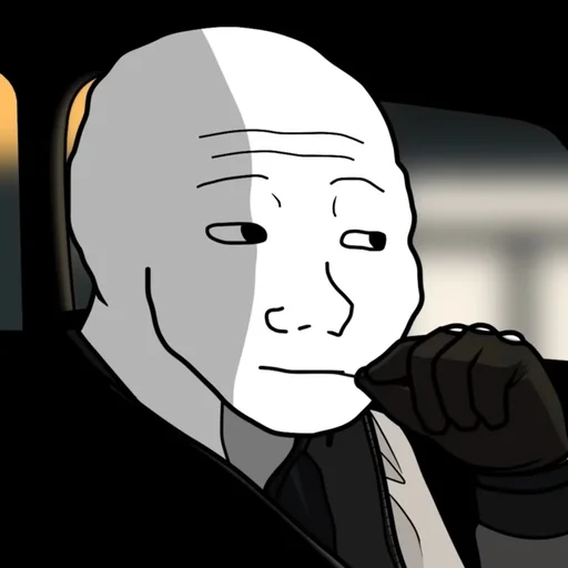 Стикер из набора Wojak, The Feels Guy для Телеграм: Статические 🌾