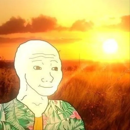 Стикер из набора Wojak, The Feels Guy для Телеграм: Статические ☀
