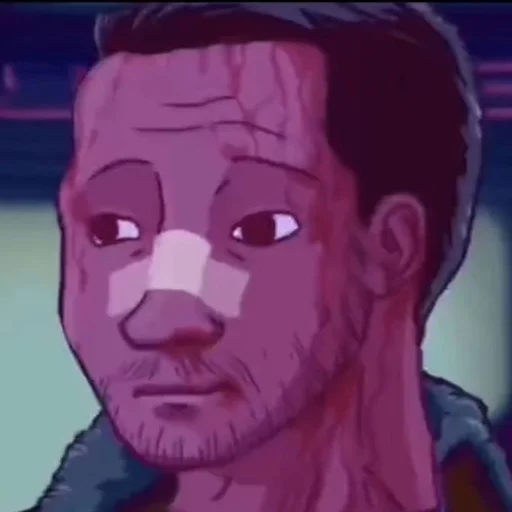 Стикер из набора Wojak, The Feels Guy для Телеграм: Статические 😕
