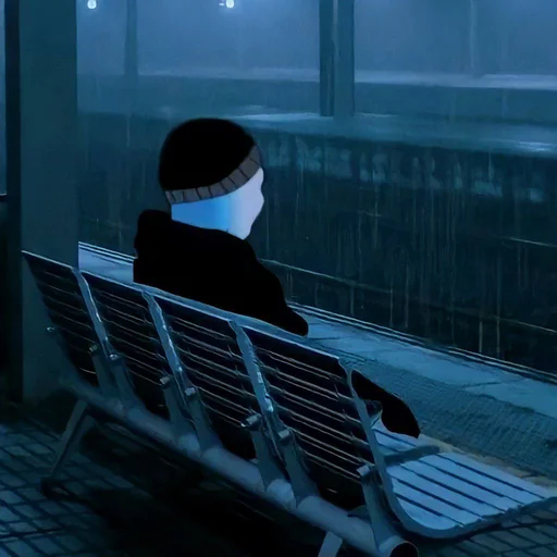 Стикер из набора Wojak, The Feels Guy для Телеграм: Статические 🌧