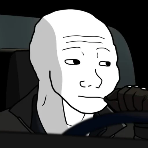 Стикер из набора Wojak, The Feels Guy для Телеграм: Статические 🌾