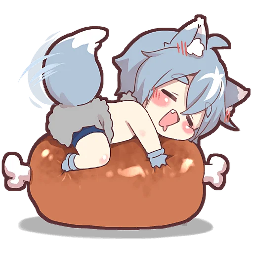 Стикер из набора Волчёнок 2 @Nyasticks для Телеграм: Статические ☺️