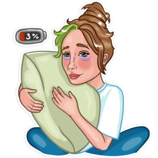Стикер из набора Мамочка @yulia_bel_art для Телеграм: Статические 😒