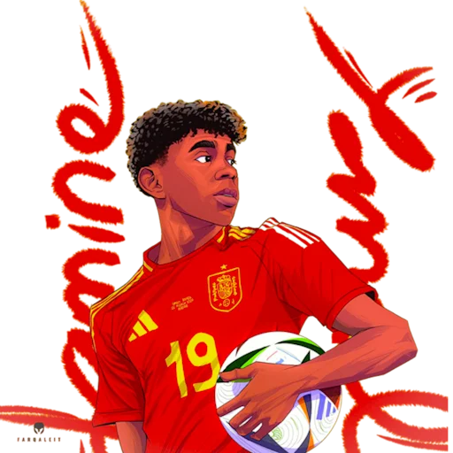 Стикер из набора Yamal by @footballstickers для Телеграм: Статические 🇪🇸