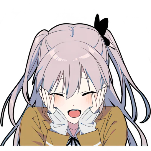 Стикер из набора Ями-тян @Nyasticks для Телеграм: Статические ☺️