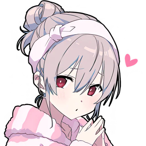 Стикер из набора Ями-тян @Nyasticks для Телеграм: Статические 🥺
