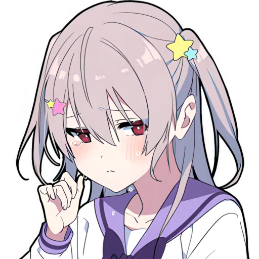 Стикер из набора Ями-тян @Nyasticks для Телеграм: Статические 😪