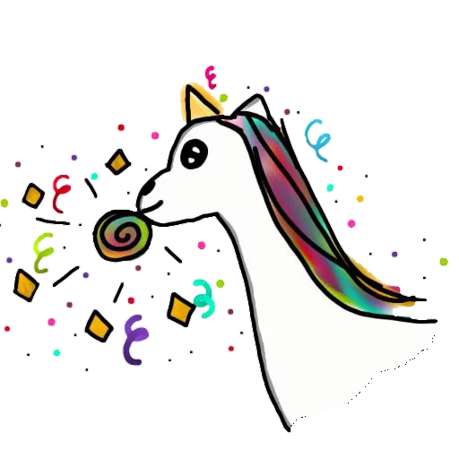 Стикер из набора YetAnotherBot для Телеграм: Статические 🦄