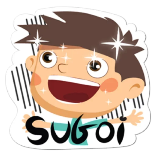 Стикер из набора Happy @TVstickers для Телеграм: Анимированные, Статические 🙁