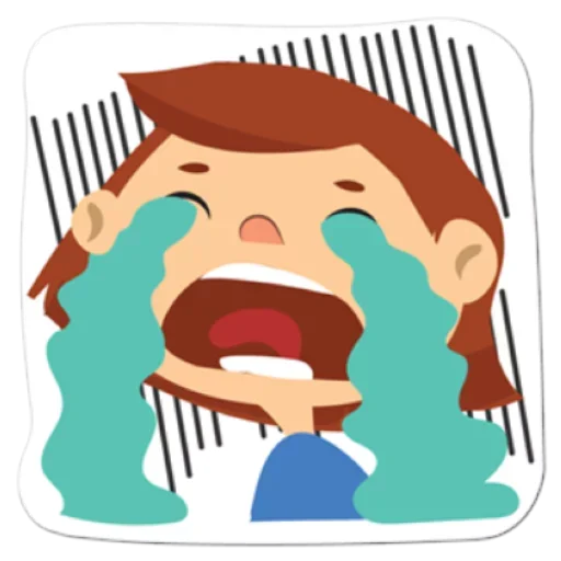 Стикер из набора Happy @TVstickers для Телеграм: Анимированные, Статические 😣
