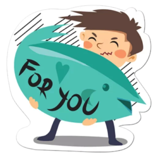 Стикер из набора Happy @TVstickers для Телеграм: Анимированные, Статические 🥺