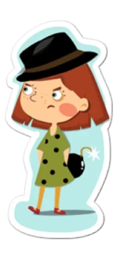 Стикер из набора Happy @TVstickers для Телеграм: Анимированные, Статические 😞