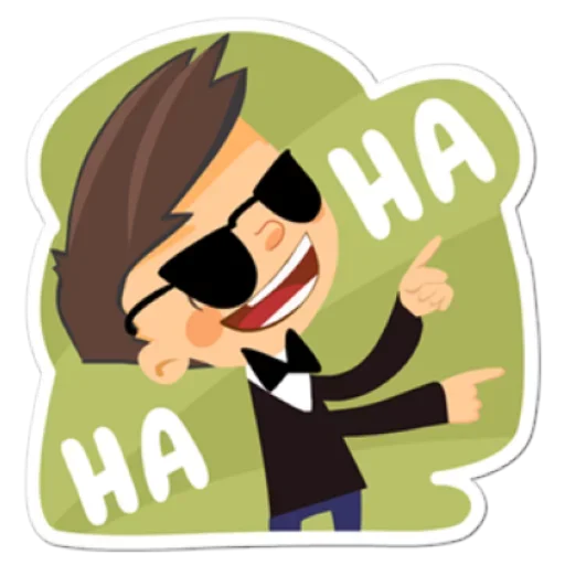 Стикер из набора Happy @TVstickers для Телеграм: Анимированные, Статические 😣