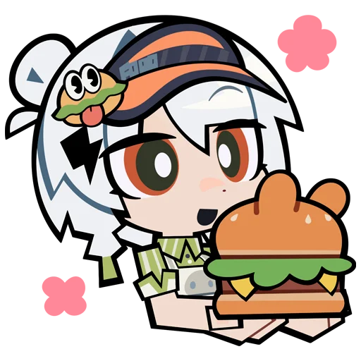 Стикер из набора Zenless Zone Zero & DoDo для Телеграм: Статические 🍔