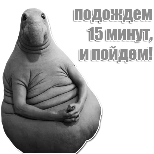Стикер из набора Ждун для Телеграм: Статические 😶