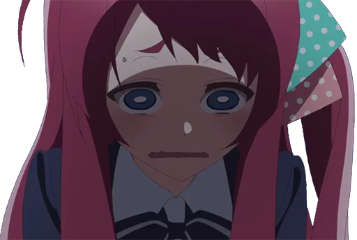 Стикер из набора ZombieLand Saga by @LaCoscienza & @Kawaii_Kaweii для Телеграм: Статические 😞