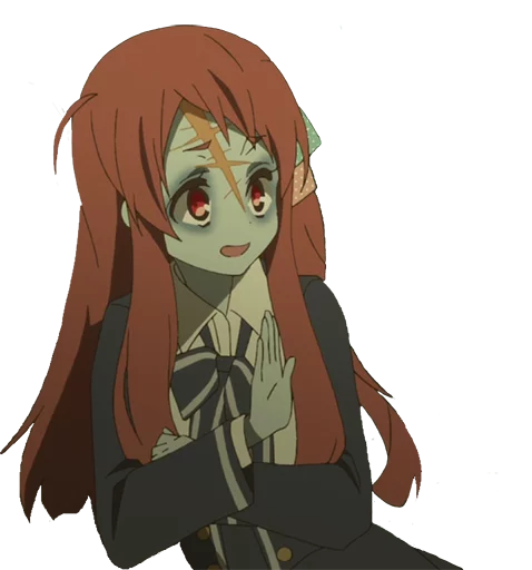 Стикер из набора ZombieLand Saga by @LaCoscienza & @Kawaii_Kaweii для Телеграм: Статические ✋