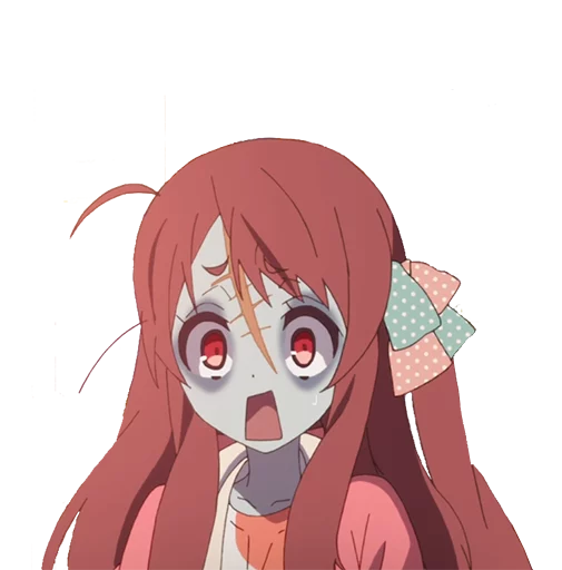 Стикер из набора ZombieLand Saga by @LaCoscienza & @Kawaii_Kaweii для Телеграм: Статические 😱