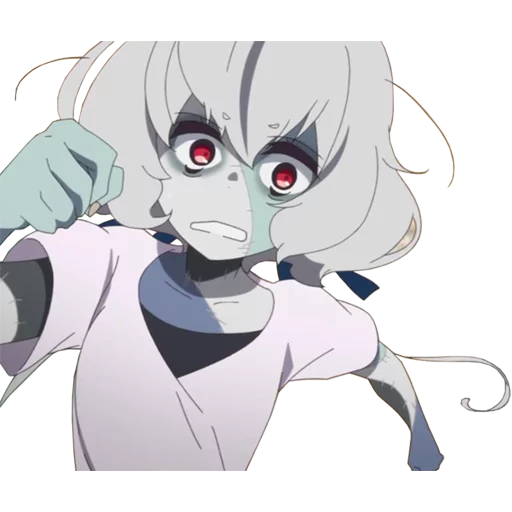 Стикер из набора ZombieLand Saga by @LaCoscienza & @Kawaii_Kaweii для Телеграм: Статические 😱