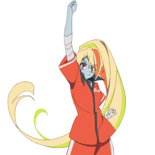 Стикер из набора ZombieLand Saga by @LaCoscienza & @Kawaii_Kaweii для Телеграм: Статические 💪