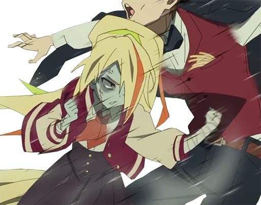 Стикер из набора ZombieLand Saga by @LaCoscienza & @Kawaii_Kaweii для Телеграм: Статические 👊
