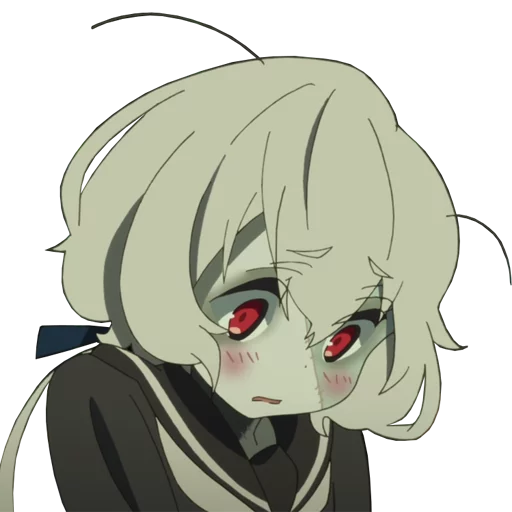 Стикер из набора ZombieLand Saga by @LaCoscienza & @Kawaii_Kaweii для Телеграм: Статические 😳