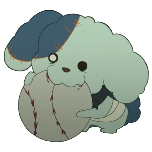 Стикер из набора ZombieLand Saga by @LaCoscienza & @Kawaii_Kaweii для Телеграм: Статические 🐶
