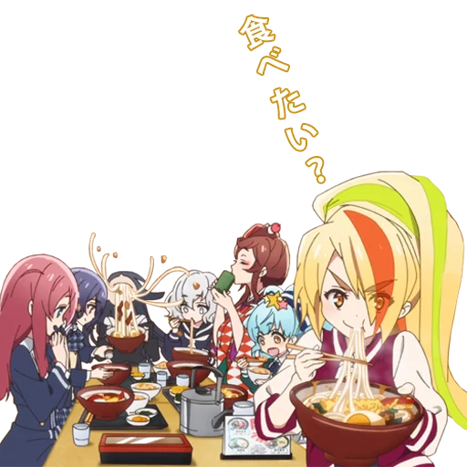 Стикер из набора ZombieLand Saga by @LaCoscienza & @Kawaii_Kaweii для Телеграм: Статические 🍜