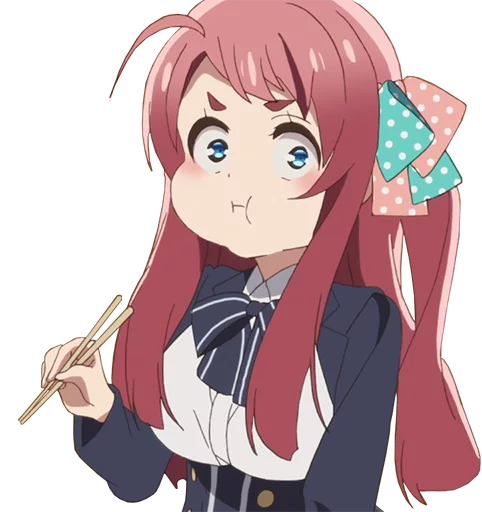 Стикер из набора ZombieLand Saga by @LaCoscienza & @Kawaii_Kaweii для Телеграм: Статические 😋