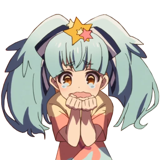 Стикер из набора ZombieLand Saga by @LaCoscienza & @Kawaii_Kaweii для Телеграм: Статические 😢