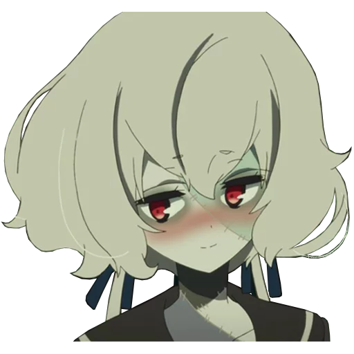 Стикер из набора ZombieLand Saga by @LaCoscienza & @Kawaii_Kaweii для Телеграм: Статические 😳