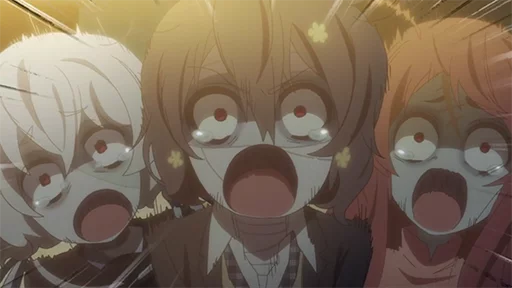 Стикер из набора ZombieLand Saga by @LaCoscienza & @Kawaii_Kaweii для Телеграм: Статические 😱