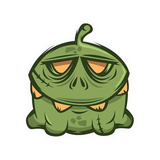 Стикер из набора Zombie Cartoons by Arotocias для Телеграм: Статические ☺️