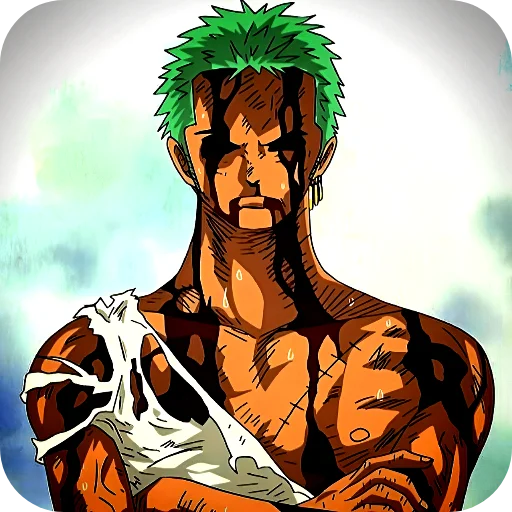 Стикер из набора Zoro @Rucodellllstickk для Телеграм: Видео, Статические 😵