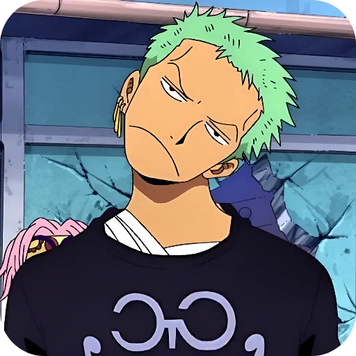 Стикер из набора Zoro @Rucodellllstickk для Телеграм: Видео, Статические 🤨