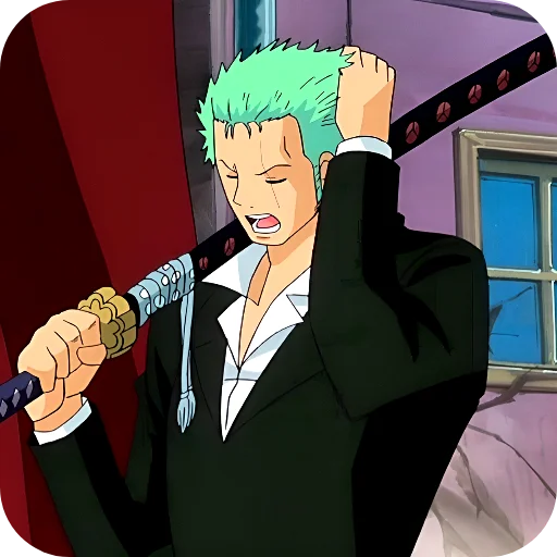 Стикер из набора Zoro @Rucodellllstickk для Телеграм: Видео, Статические 😅