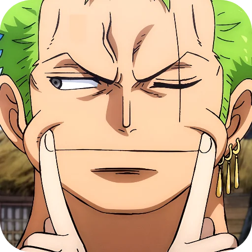 Стикер из набора Zoro @Rucodellllstickk для Телеграм: Видео, Статические 😂