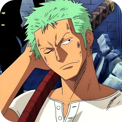 Стикер из набора Zoro @Rucodellllstickk для Телеграм: Видео, Статические 😬